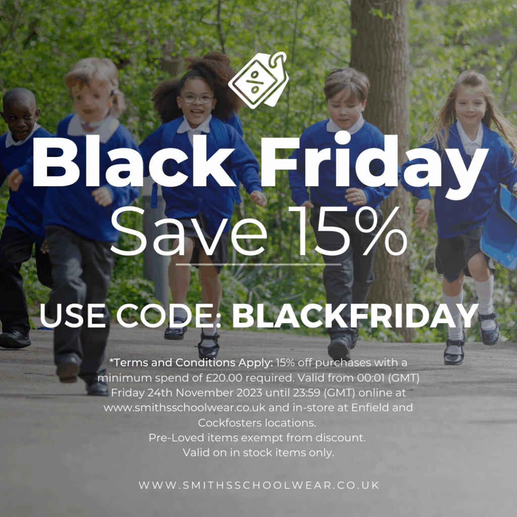 Black Friday Exclusive: Get 15% Off Schoolwear