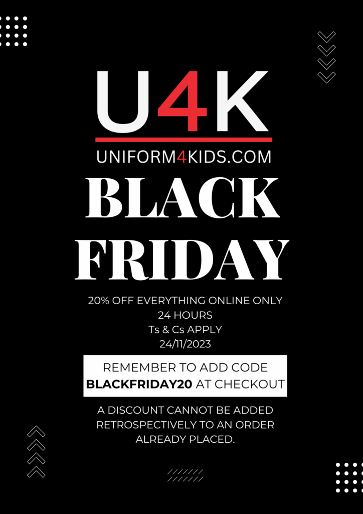 Black Friday Exclusive: Get 20% Off Schoolwear & More Online