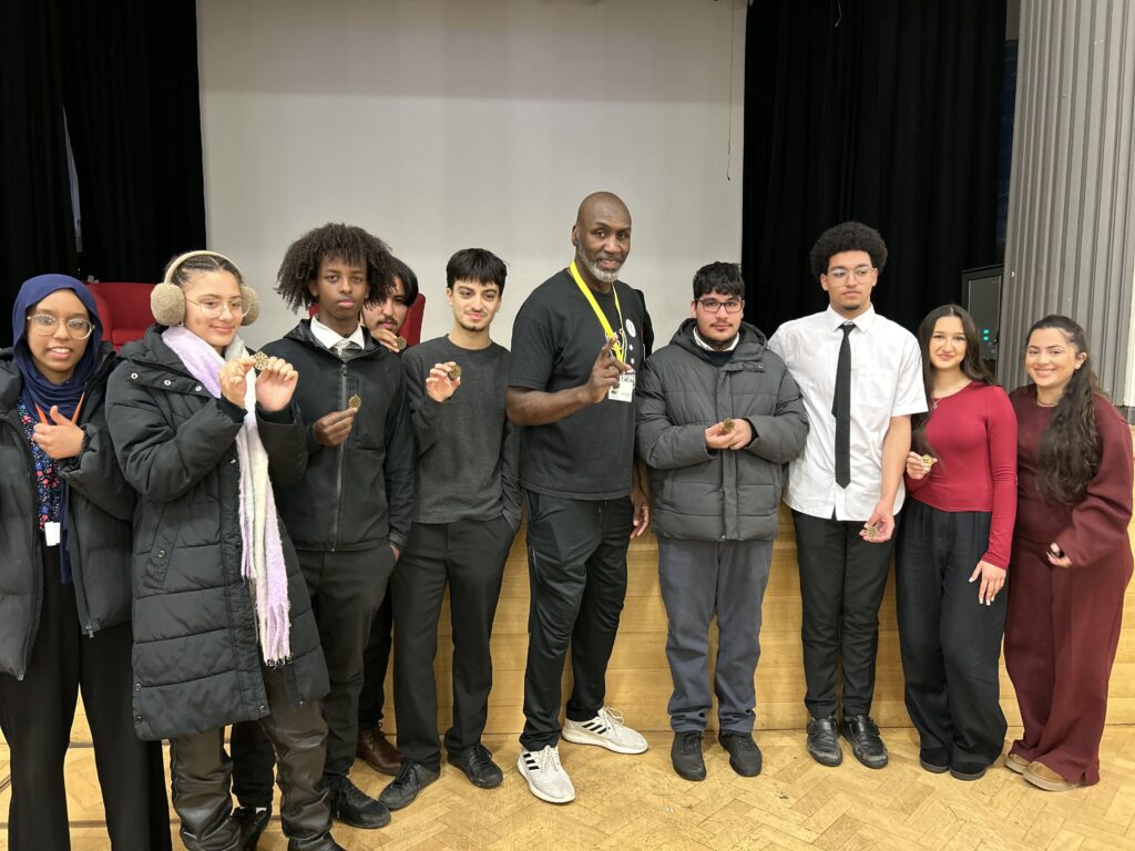 Boxing Champion Visits Heron